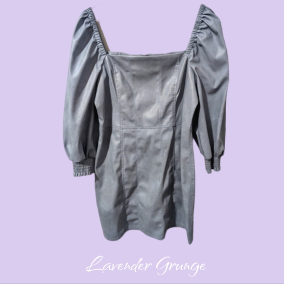 7 For All Mankind Vegan Leather Dress - Picture 1 of 10